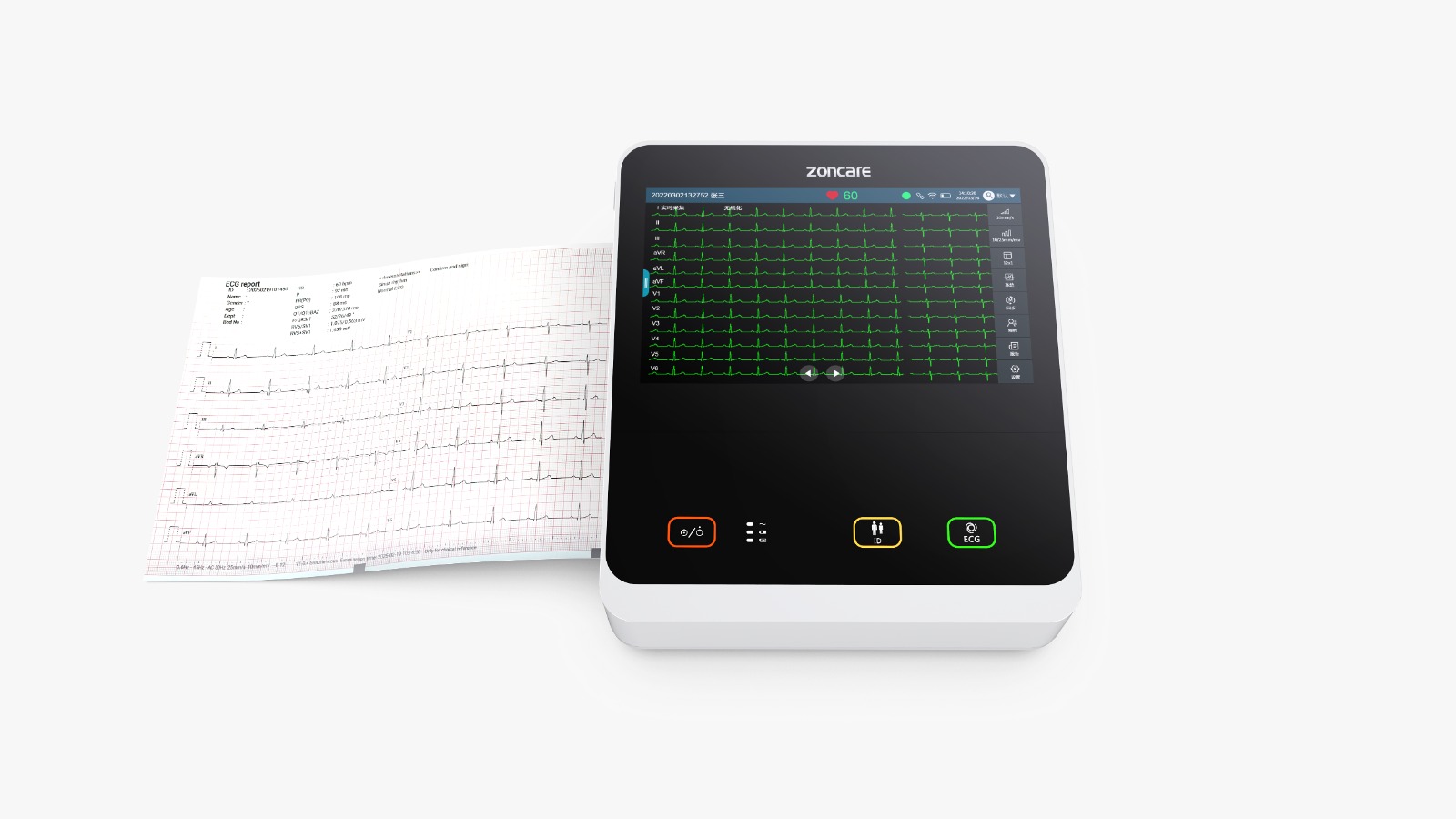 Zoncare E-12 Electrocardiograph 12-channel ECG